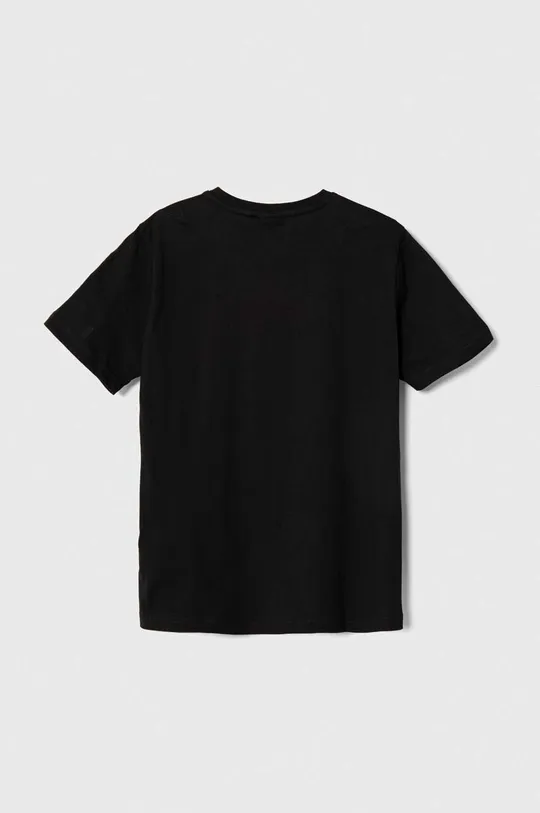Παιδικό βαμβακερό μπλουζάκι Fila BEUTELSBACH μαύρο
