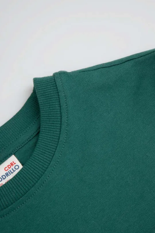 πράσινο Παιδικό βαμβακερό μπλουζάκι Coccodrillo