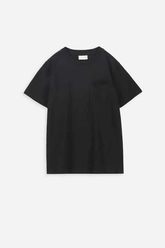 μαύρο Παιδικό βαμβακερό μπλουζάκι Coccodrillo Παιδικά
