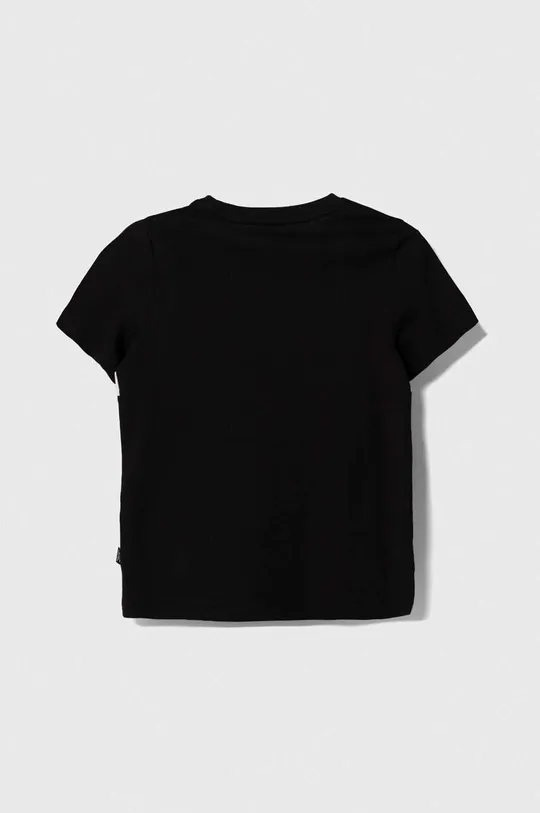 Παιδικό βαμβακερό μπλουζάκι Puma ESS Block Tee B-XX μαύρο