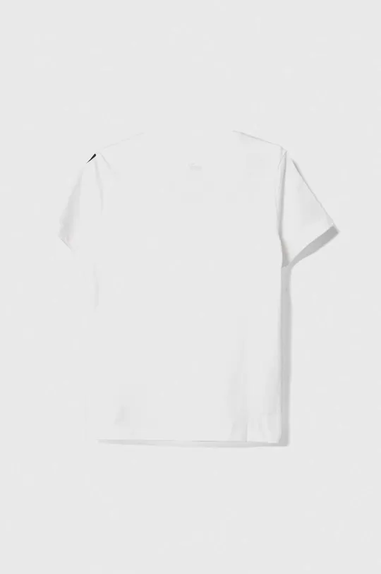 Παιδικό βαμβακερό μπλουζάκι Puma Ess Tape Tee B λευκό