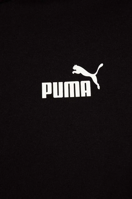 crna Dječja pamučna majica kratkih rukava Puma Ess Tape Tee B