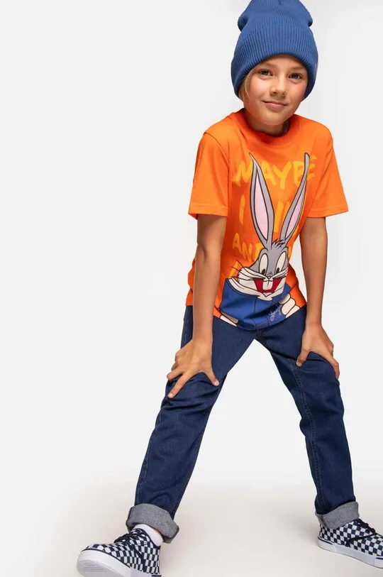 Παιδικό βαμβακερό μπλουζάκι Coccodrillo x Looney Tunes