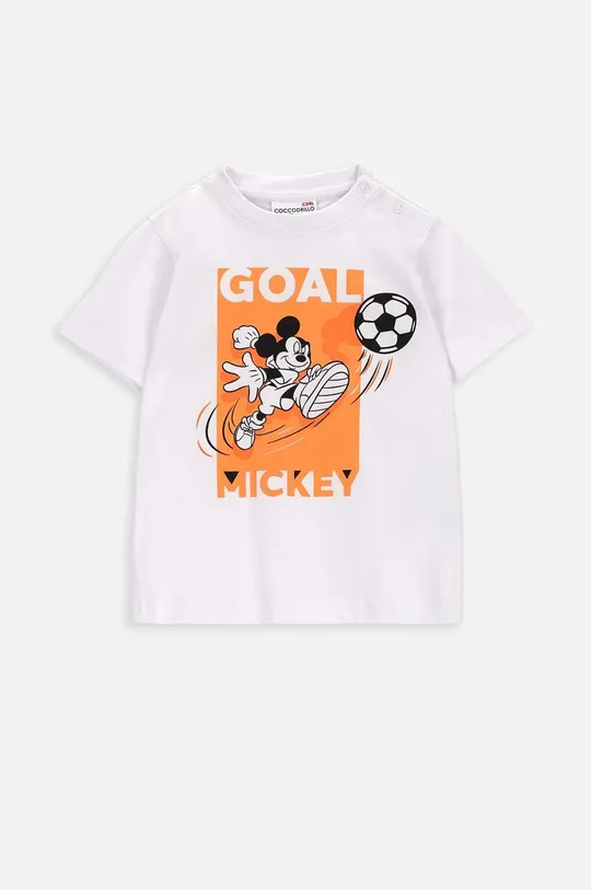 λευκό Παιδικό βαμβακερό μπλουζάκι Coccodrillo Παιδικά