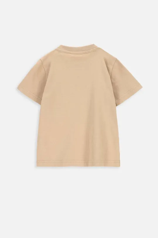 Παιδικό βαμβακερό μπλουζάκι Coccodrillo μπεζ