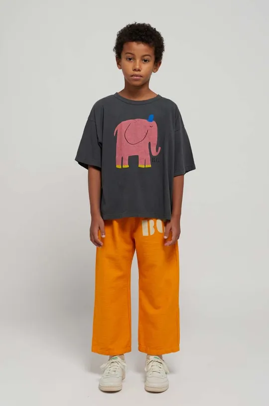 γκρί Παιδικό βαμβακερό μπλουζάκι Bobo Choses