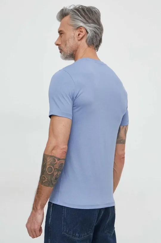 Bavlnené tričko Guess AIDY modrá