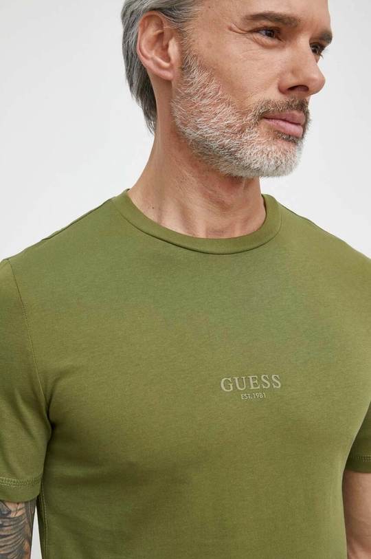 Guess t-shirt bawełniany AIDY 50 % Bawełna, 50 % Bawełna organiczna