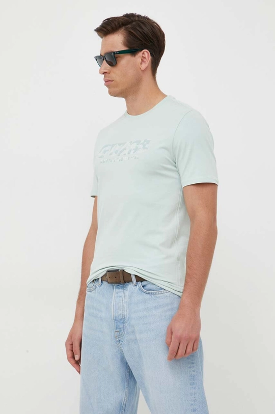 Guess t-shirt turkusowy