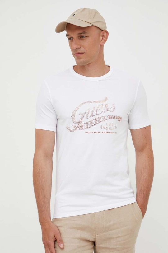 fehér Guess t-shirt Férfi