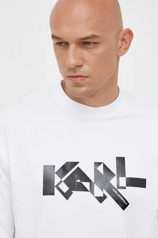 biela Tričko Karl Lagerfeld Pánsky