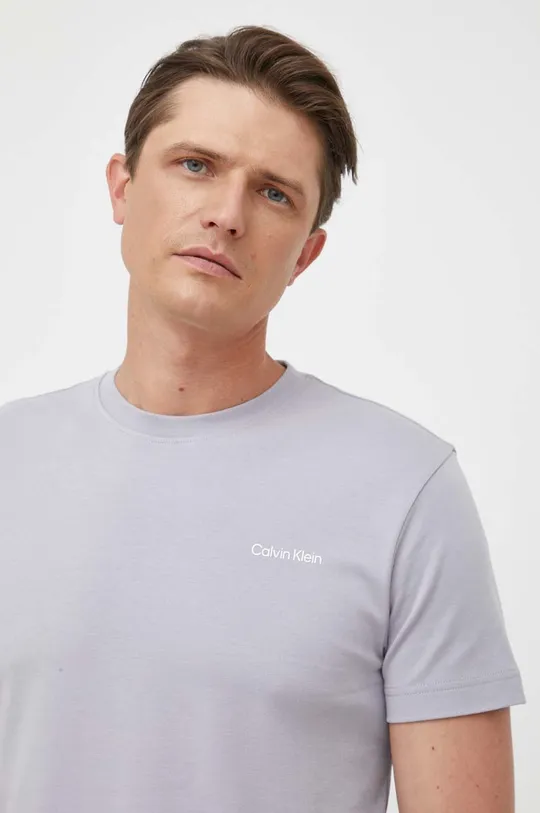 szürke Calvin Klein pamut póló Férfi