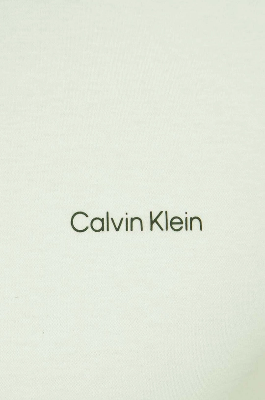 zelená Bavlnené tričko Calvin Klein