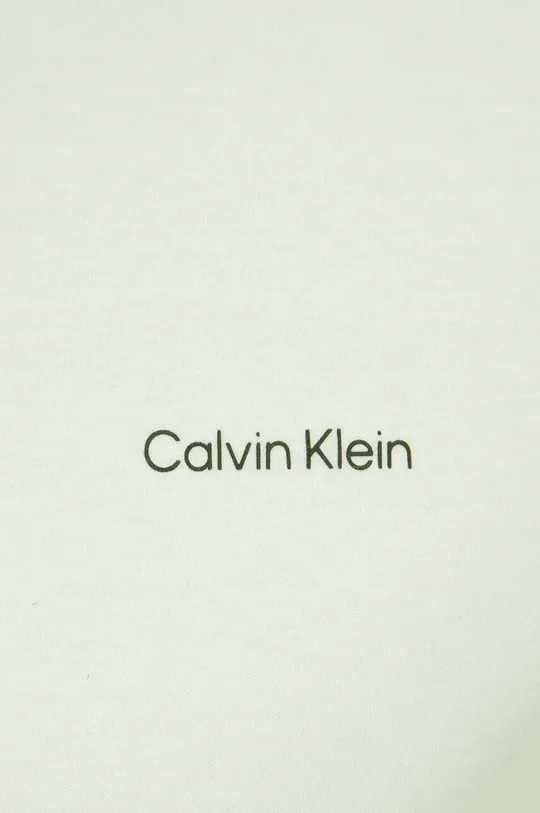 πράσινο Βαμβακερό μπλουζάκι Calvin Klein