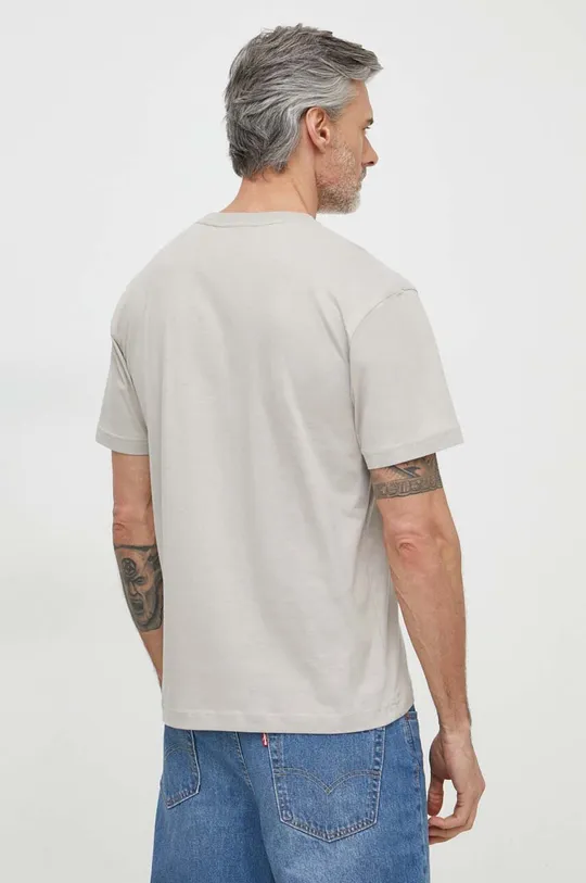 Хлопковая футболка Calvin Klein серый