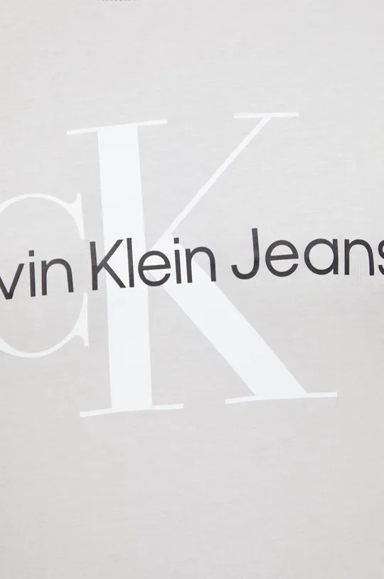 сірий Бавовняна футболка Calvin Klein Jeans