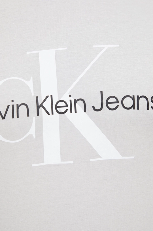 γκρί Βαμβακερό μπλουζάκι Calvin Klein Jeans