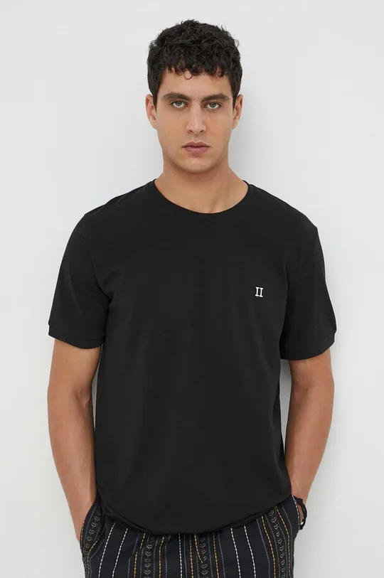 čierna Bavlnené tričko Les Deux