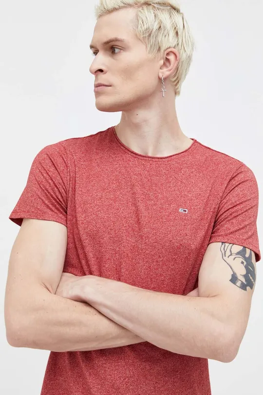 rosso Tommy Jeans t-shirt Uomo