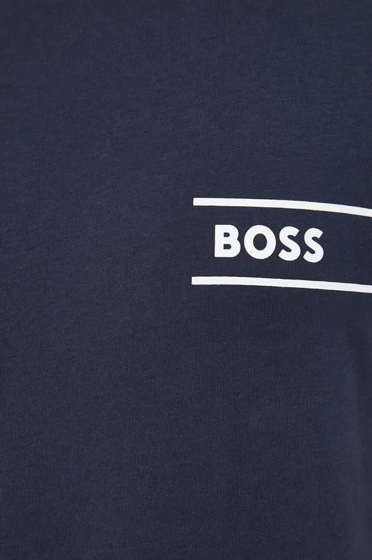 темно-синій Бавовняна футболка lounge BOSS