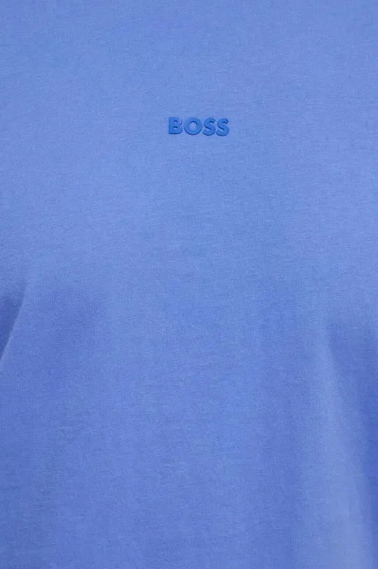 modrá Bavlnené tričko Boss Orange BOSS ORANGE