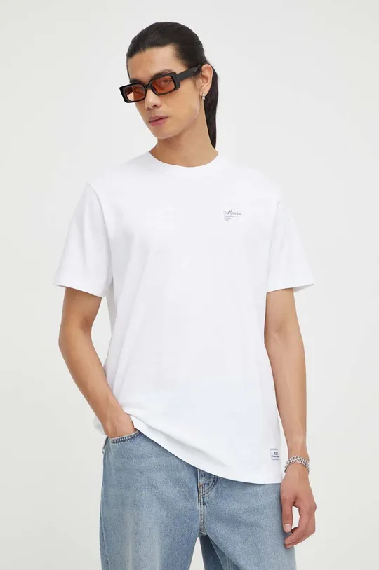 λευκό Βαμβακερό μπλουζάκι Mercer Amsterdam Ανδρικά