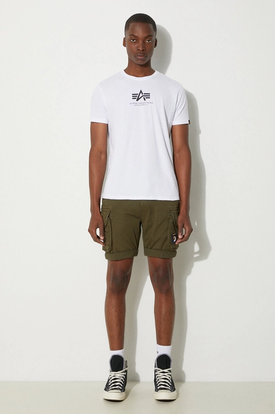 Alpha Industries t-shirt in cotone 118533.09 bianco AW23