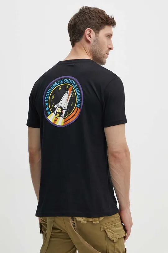 Хлопковая футболка Alpha Industries Space Shuttle T 100% Хлопок