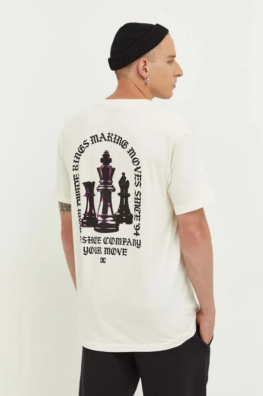 бежевый Хлопковая футболка DC Мужской