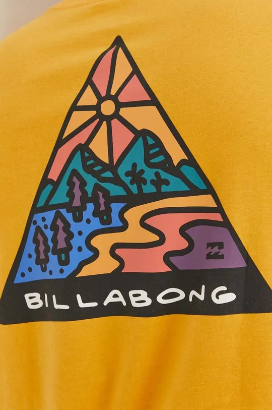 κίτρινο Βαμβακερό μπλουζάκι Billabong