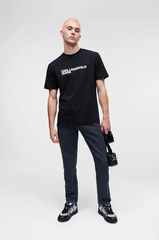 Βαμβακερό μπλουζάκι Karl Lagerfeld Jeans Ανδρικά