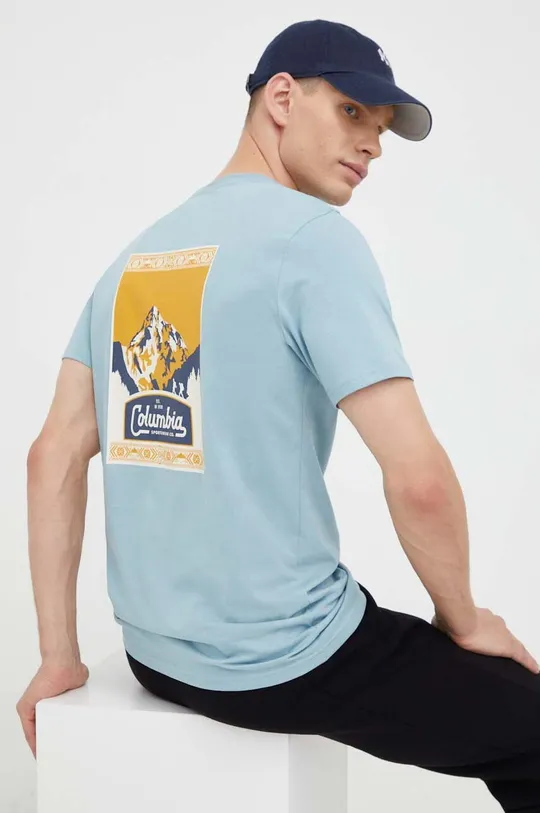 blu Columbia t-shirt in cotone Uomo