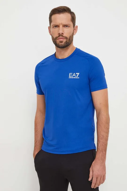 plava Majica kratkih rukava EA7 Emporio Armani Muški