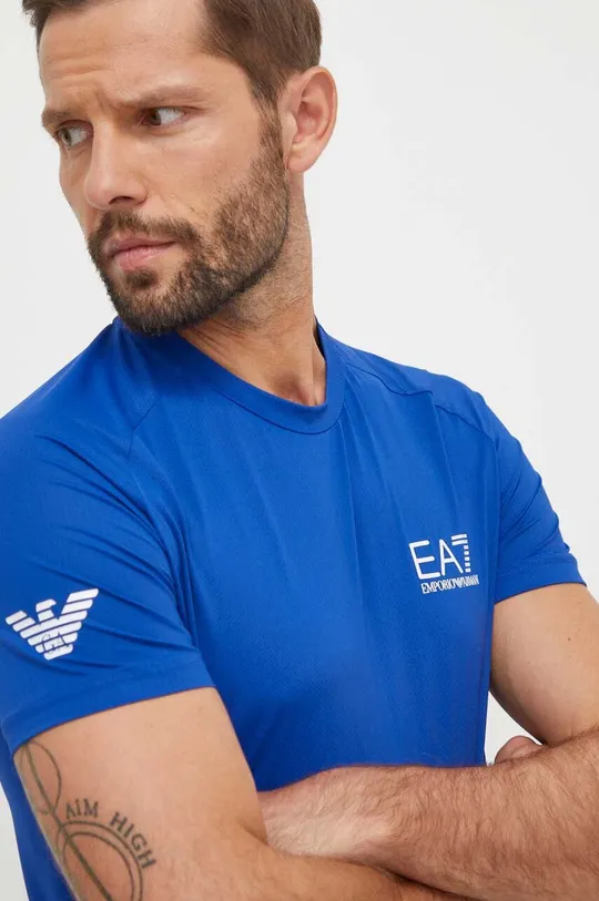 niebieski EA7 Emporio Armani t-shirt