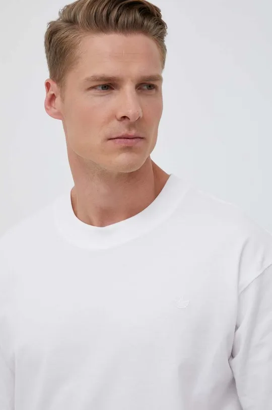 fehér adidas Originals pamut póló