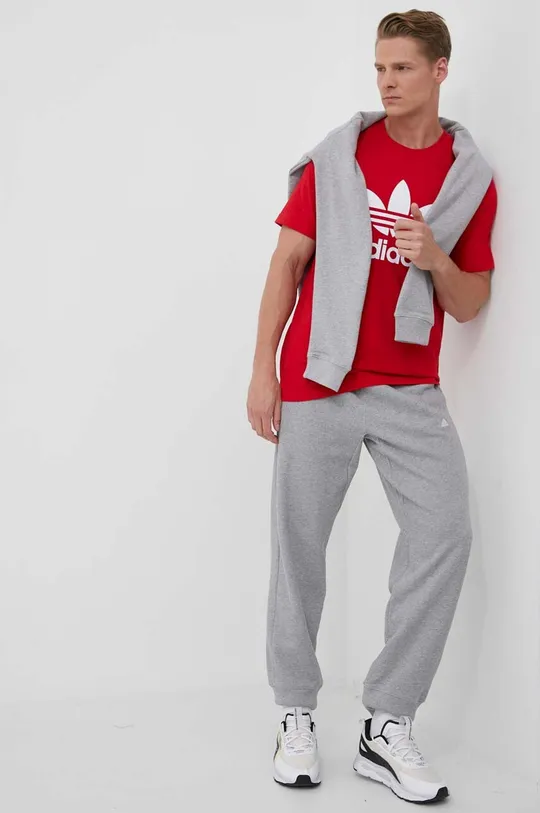 Bavlnené tričko adidas Originals červená