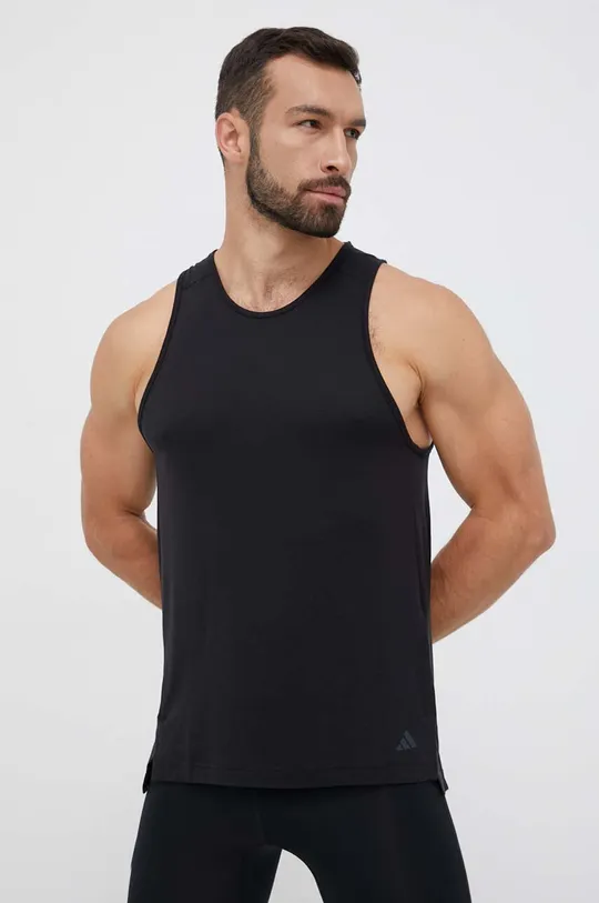 czarny adidas Performance t-shirt treningowy Męski