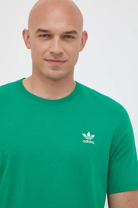 zielony adidas Originals t-shirt bawełniany