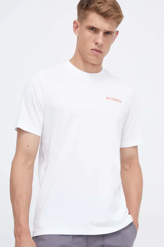 adidas TERREX t-shirt Graphic Altitude biały