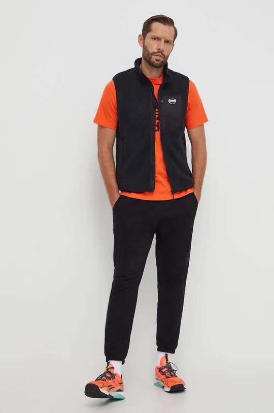Βαμβακερό μπλουζάκι adidas Originals πορτοκαλί