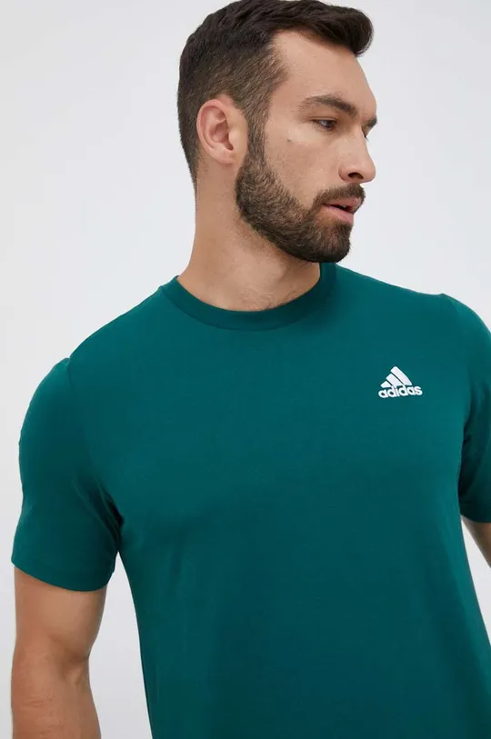 zöld adidas pamut póló Férfi
