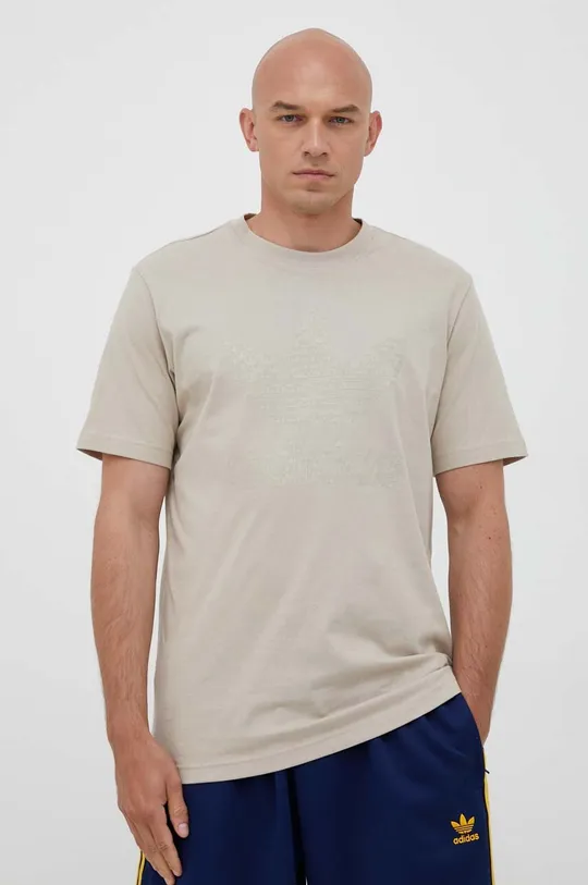 béžová Bavlnené tričko adidas Originals