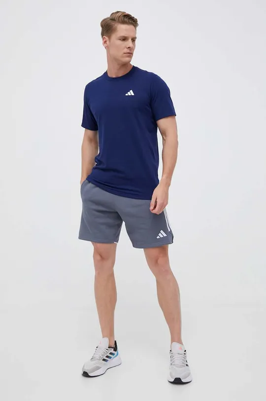 Kratka majica za vadbo adidas Performance Train Essentials Feelready mornarsko modra