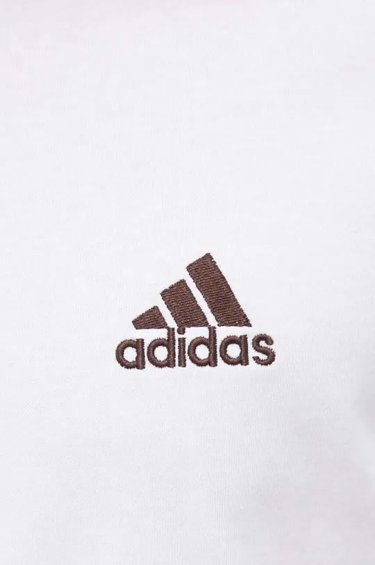 Хлопковая футболка adidas Essentials IC9343 белый