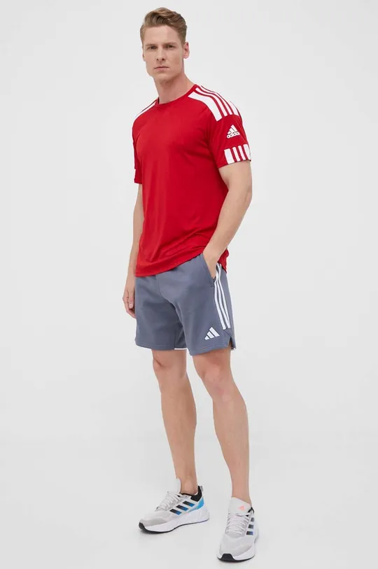 Kratka majica za vadbo adidas Performance Squadra 21 rdeča