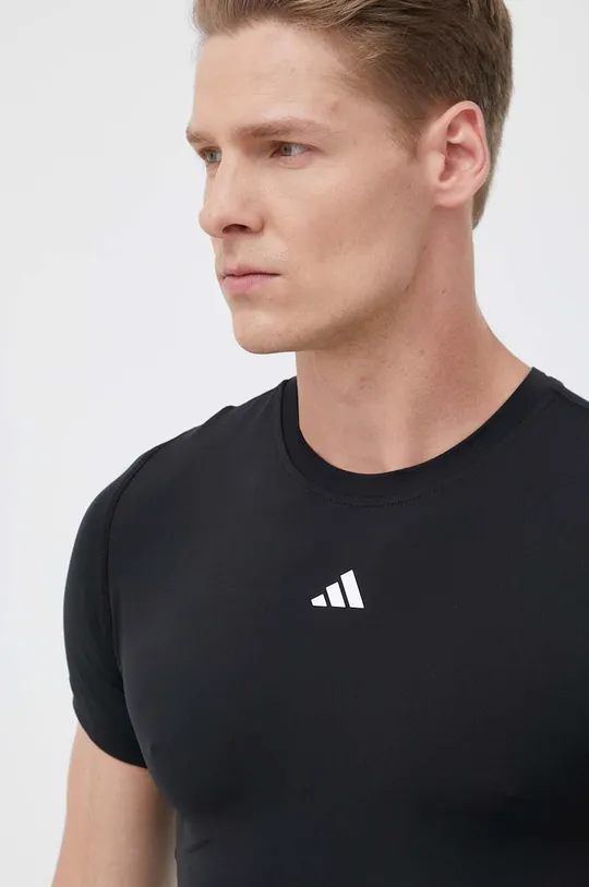 črna Kratka majica za vadbo adidas Performance Techfit