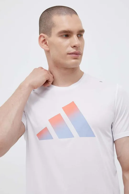 λευκό Μπλουζάκι για τρέξιμο adidas Performance Run Icons