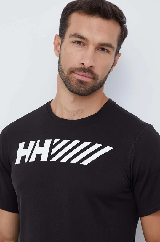 μαύρο Αθλητικό μπλουζάκι Helly Hansen Lifa Tech