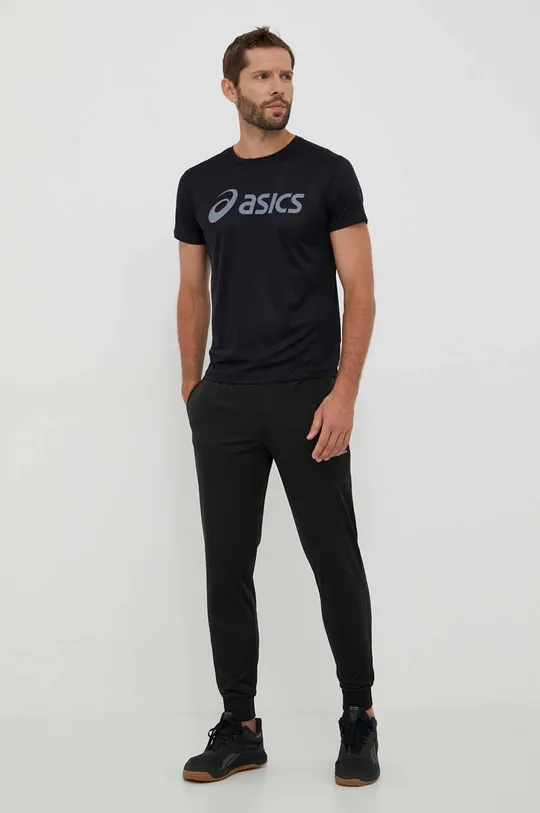 Asics t-shirt do biegania czarny
