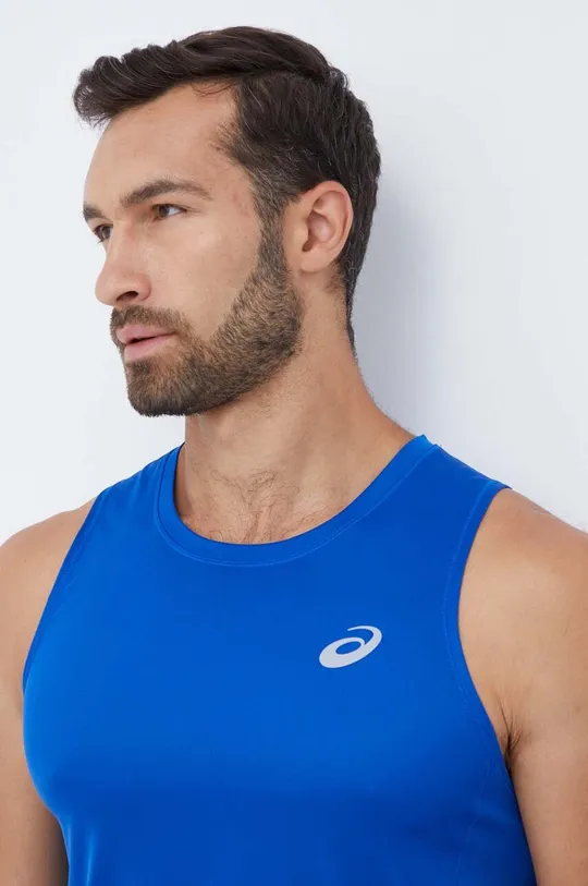 niebieski Asics t-shirt do biegania Core Męski
